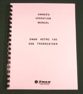 Swan Astro 150 Instruction Manual - Premium Card Stock Covers & 28lb Paper! - Picture 1 of 1