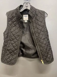 Old Navy Kids Black Zip Up Best With Diamond Pattern Sz 5t - Picture 1 of 3