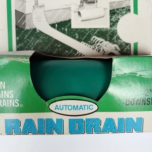 Vintage Rain Drain Model AR-3, 46" long, green, fits 2" x 3" downspout - Picture 1 of 6