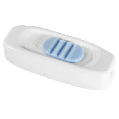 Schnurschalter Kabelschalter Zwischenschalter Flachkabel Schiebeschalter Weiß - Bild 1 von 3