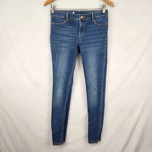 OLD NAVY Girls 16 Jeggings Skinny Super Awesome Dark Adjustable Waist Jeans - Picture 1 of 9