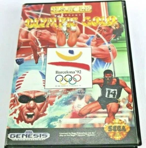 Olympic Gold Barcelona '92 Sega Genesis 1992 No Manual - Picture 1 of 2