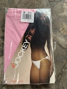 Vintage Lot 65 NOS 1985 Jockey For Her Pink String Bikini Panties  6 39” 41” 🌶️ - Picture 1 of 3
