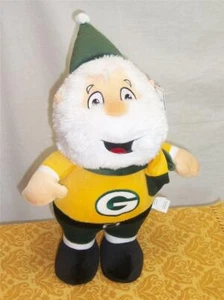 Green Bay Packers PLUSH Standing Santa 15" Gnome NFL Football Stuffed NWT $35 - Picture 1 of 2