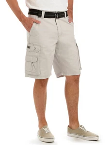 Lee Men's Dungarees Belted Wyoming Cargo Short - Cadet Gray 218-3384 - Picture 1 of 4