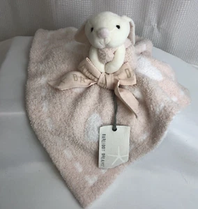 CozyChic Dream Barefoot Buddies Pink White 16"x16" Bunny Pink White Hearts NEW - Picture 1 of 8