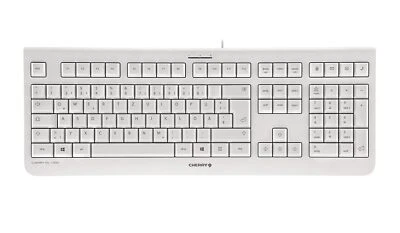 Cherry JK-0800EU-0 KC 1000 Economical Corded Keyboard, Pale Gray, Whisper Keystr - Image 1 of 3