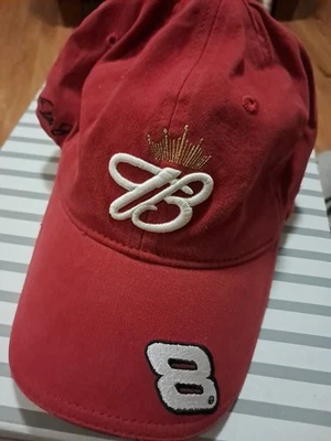 Chase Authentics Mens Budweiser Beer Hat Red Dale Earnhardt Jr Embroidered Logo - Image 1 of 4