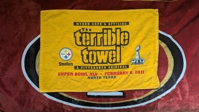 Pittsburgh Steelers Myron Cope's Oficial Terrible Toalla Super Bowl XLV Foto 1 de 4