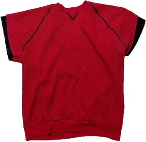 Russell Athletic True Vintage 70s Rare Waffle Knit Shirt Size Large - Picture 1 of 4