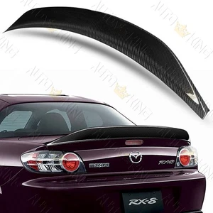 FIT 04 - 11 MAZDA RX-8 RX8 CARBON FIBER REAR DUCKBILL TRUNK LID SPOILER WING - Picture 1 of 5