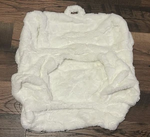 Funda protectora para silla Pottery Barn Kids marfil de piel sintética My First Anywhere suave de lujo - Imagen 1 de 11