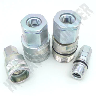 HYDRAULIKMONSTER® Schraubkupplung Stecker Muffe Hydraulik Kupplung Innengewinde Zoll BSP BG1 - BG6