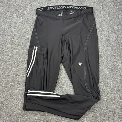 Pantalones Especializados Mujer Extra Grandes Negros Flexibles Cordón Cintura Tobillo Cremallera Foto 1 de 4