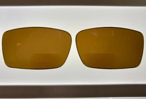 Replacement Lined BIFOCAL Lenses for Oakley GASCAN Brown/Amber Polarized +2.50 - Picture 1 of 3