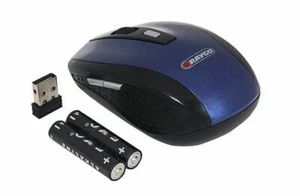 Raygo Wireless Optical Mouse 6 Button 2.4 GHz - Blue - Picture 1 of 4