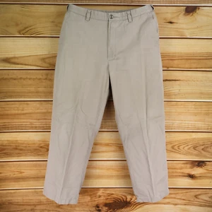 Falls Creek Pants Mens Size 36x29 Brown 100% Cotton Chinos Pockets Flat Front - Picture 1 of 8