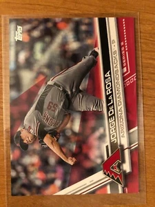 2017 Topps Jorge De La Rosa 17/50 Arizona Diamondbacks - Picture 1 of 2