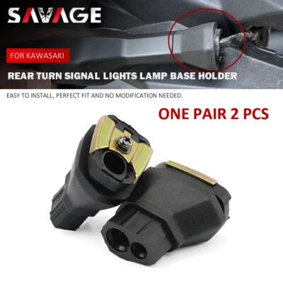 Rear Turn Signal Lights Base Holder for KAWASAKI NINJA 400 250 650 1000 ZX6R 25R - Image 1 of 4