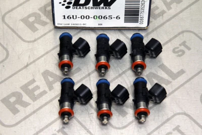 Juego de 6 inyectores de combustible DeatschWerks 65 lb/h 700 cc Ford Mustang V6 3,7 L 11-17 Foto 1 de 4