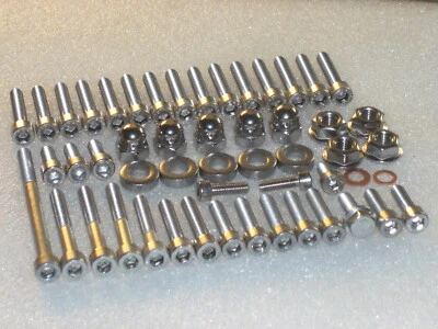 Yamaha YZ125 1986-93 Engine Covers Stainless Allen Bolts, Cylinder Dome Nuts  - Image 1 of 4