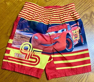 Cars Lightning McQueen #95 Toddler Boys Swim Trunks 24M Sun Swim Pool Beach - Picture 1 of 1