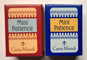 ♦️2 x Mini Patience♠️Carta Mundi/Juego de Cartas♥️NUEVO♣️2 x 52 Cards+2 Joker📀+ DVD📀 - Imagen 1 de 5