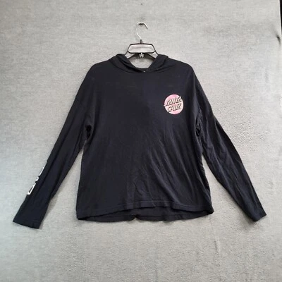 Sudadera Santa Cruz Mujer 10 Negra Sudadera con Capucha Logo Gráfico Rosa Ligera Foto 1 de 4