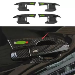 Carbon Fiber Exterior Door Handle Bowl Cover Trim For Chevrolet Blazer 2019-2023 - Picture 1 of 5