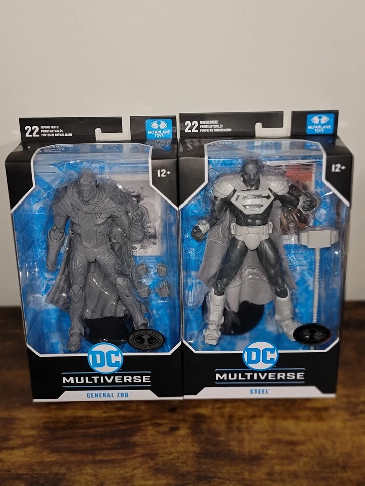 McFarlane Toys DC Multiverse Steel, ZOD Platinum Edition Chase Foto 1 de 4