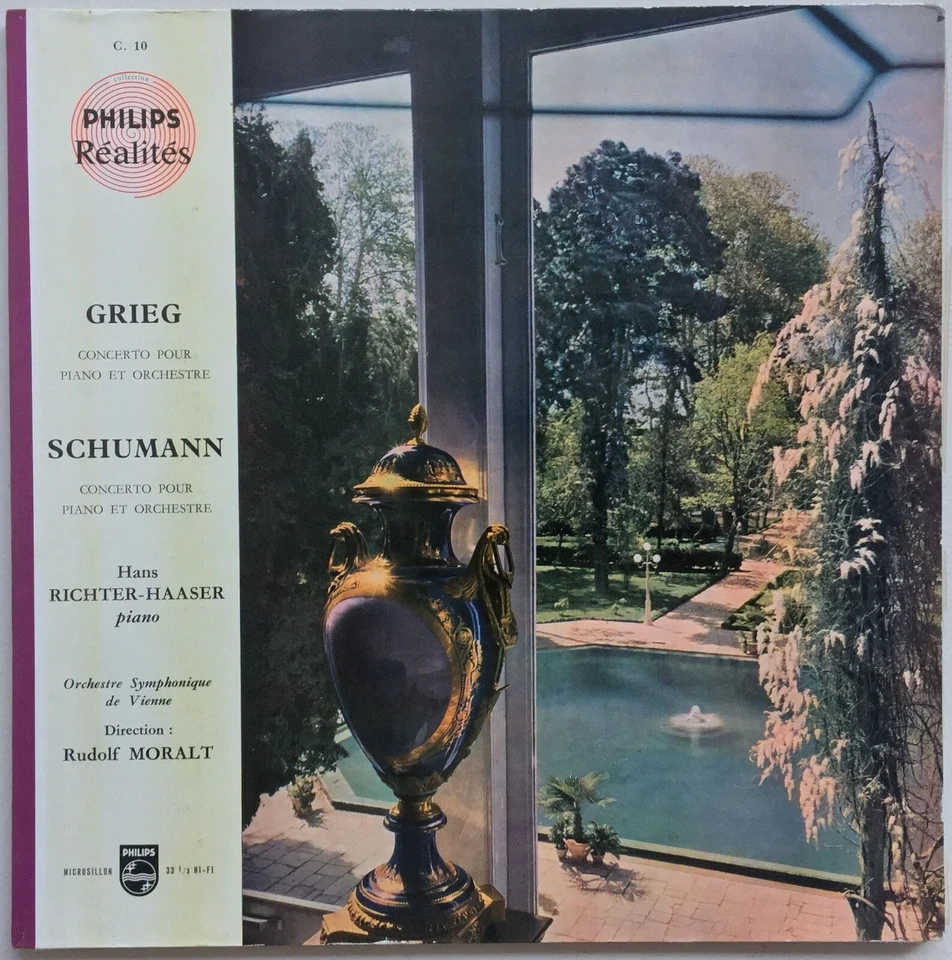 HANS RICHTER-HAASER GRIEG SCHUMANN Piano Concerto Philips Realities NM/VG+ - Image 1 of 1