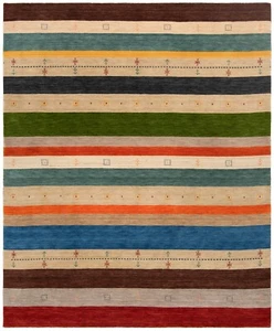 Handloom 246X203 Cm Handwoven Oriental Carpet - Fine, Modern, Rug - Picture 1 of 12