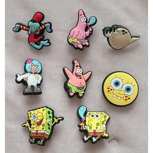Sponge Bob Croc Charms 8 pcs - Picture 1 of 1