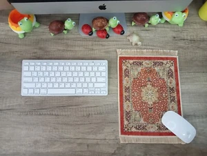 Rug Mouse Pad Turkish Rug Mouse Pad Turkish Carpet.Christmas Gifts.New Year Gift - Picture 1 of 5