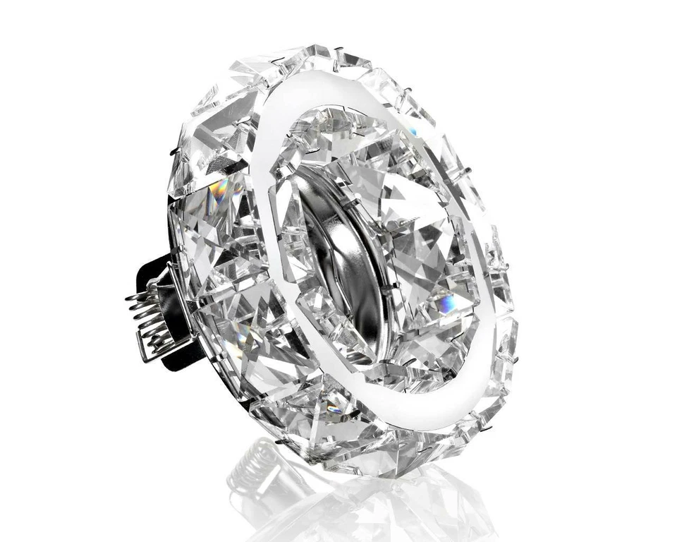 Design Kristall Einbaustrahler GU10/MR16 - auf Wunsch mit LED  - Bild 1 von 4