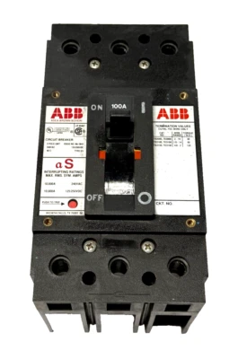 ABB MJ-3843 Type ES 100A 2 Pole 240V Circuit Breaker - Image 1 of 4