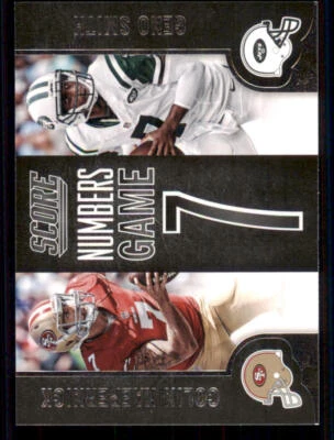 2014 Score Numbers Game #NG4 Colin Kaepernick/Geno Smith - Image 1 of 2