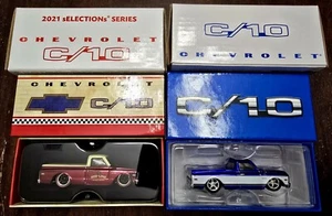 Hot Wheels 2021 RLC sElections Series 1969 Chevy C10 Red/Cream & 2024 Blue/White - Bild 1 von 3