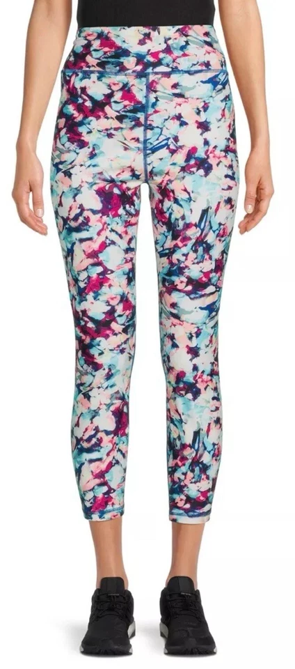 Avia Works Womens Active High-Waisted Leggings Multi Size XL 16-18