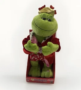 2005 Gemmy Singing Moving KISS ME Frog Sings You're Unbelievable Valentine’s - Picture 1 of 8