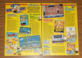 Seltene Werbung Review NES DUCKTALES Sega Mega Drive Quackshot Donald Duck 1993