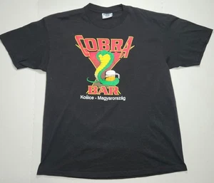 Vintage 80er/90er Cobra Bar Kosice Magyarorszag T-Shirt Slowakei Größe Herren XL  - Bild 1 von 6
