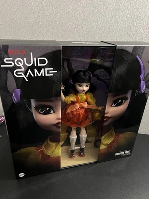 Squid Game Young Hee Red Light Green Light Doll 2024 Mattel Skullector New - Image 1 of 3