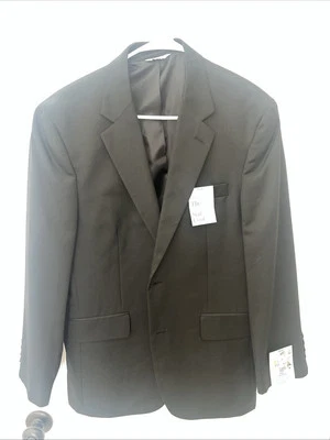 Traje Abrigo Croft & Barrow True Comfort Hombre Calce Clásico Talla 38S Negro Separado Foto 1 de 3