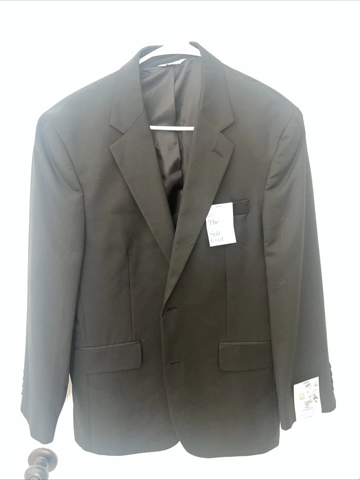 Traje Abrigo Croft & Barrow True Comfort Hombre Calce Clásico Talla 38S Negro Separado Foto 1 de 3