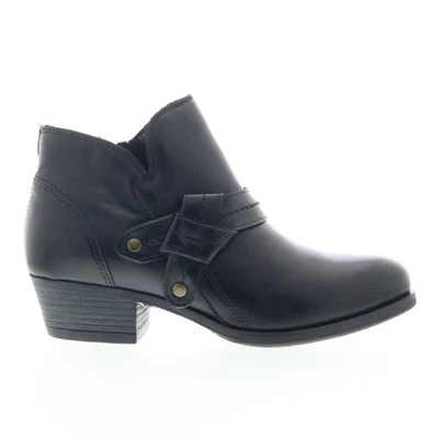 Botas al tobillo y botines Miz Mooz Bennet para mujer de cuero negro con cremallera Foto 1 de 4