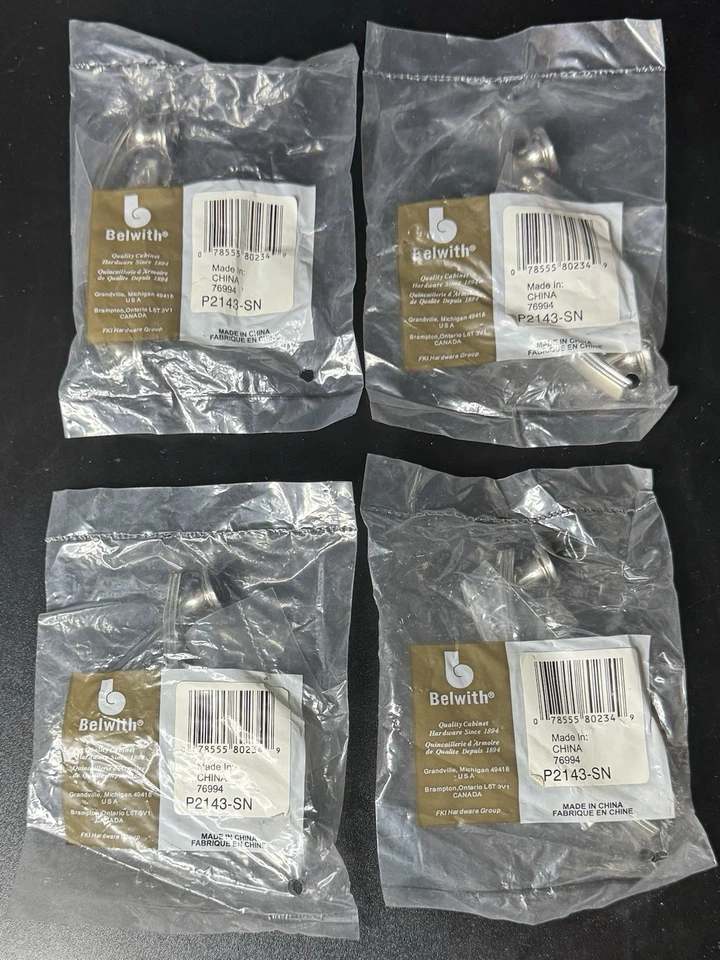 Paquete de 4 herrajes 3" gabinete de comedor americano tirador níquel satinado manija de puerta arco Foto 1 de 3