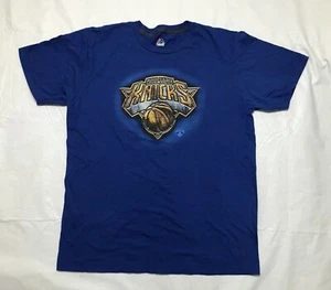 Camiseta New York Knicks Majestic Azul SS Para Hombre Talla Grande Baloncesto NBA - Imagen 1 de 4