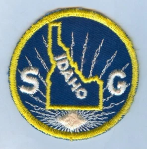 IDAHO STATE GUARD SHOULDER PATCH SSI SET - 2 PIECES ... MINT!  (TYPE 2) - Picture 1 of 2