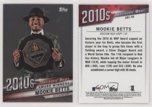 2020 Topps Decades Best Chrome Award Winners Mookie Betts #DBC-99